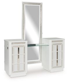 Signature Design by Ashley® B822B7 Chalanna - Vanity With Mirror - White