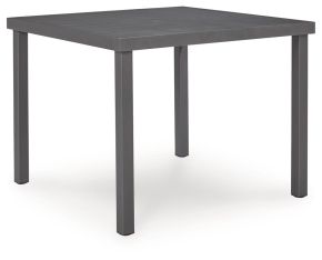 Ashley Furniture PCP326-615 Rocky Creek - Square Dining Table With Umbrella Option - Gray