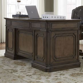 Liberty Furniture 487-HOJ-JED Amelia - Jr Executive Desk - Antique Toffee