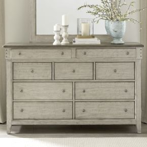 Liberty Furniture 457-BR31 Ivy Hollow - 9 Drawer Dresser - White