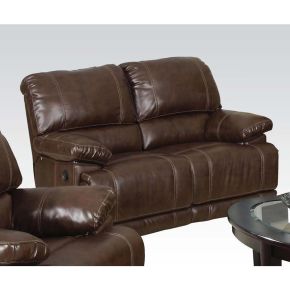 ACME 50746 Daishiro - Loveseat - Chestnut Bonded Leather Match