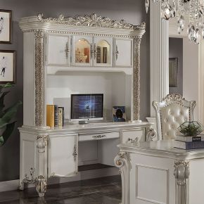 ACME OF01519 Vendome - Computer Desk & Hutch - White