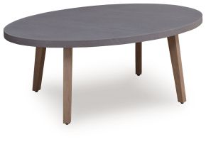 Ashley Furniture PCP428-701 Harmony Headlands - Oval Cocktail Table - Natural / Gray