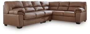 Ashley Furniture PC27704S3 Ashley Furniture PC27704S3 WillowBend - 3-Piece Sectional With RAF Sofa With Corner Wedge - Caramel