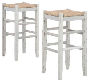 Signature Design by Ashley® D508-230 Mirimyn - White - Tall Stool (Set of 2)