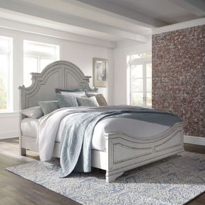 Liberty Furniture 244-BR-KPB Magnolia Manor - King Panel Bed - White