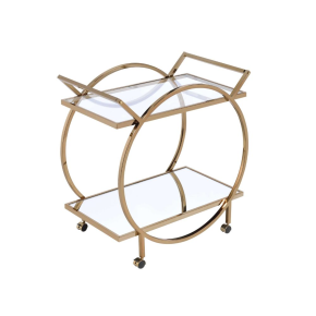 ACME 98295 Traverse - Serving Cart - Champagne & Mirrored