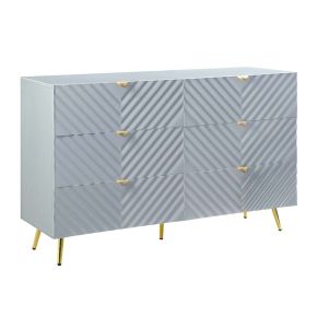 ACME BD01043 Gaines - Dresser - Gray High Gloss Finish