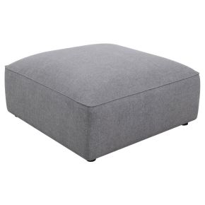 CoasterElevations 551596 Jennifer - Square Upholstered Ottoman - Gray