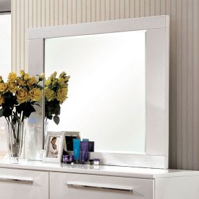 Furniture of America CM7201M Clementine - Mirror - Glossy White