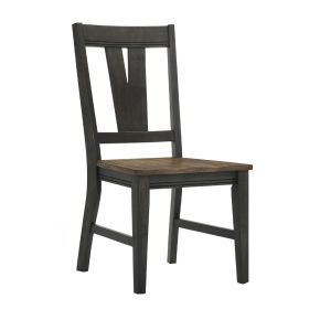 Intercon HP-CH-270W-BBP-RTA Harper - Splat Chair - Brushed Brown / Pecan