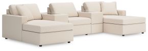 Signature Design by Ashley® 92103S44 Modmax - 5-Piece Pit Sectional With Storage Consoles - Oyster