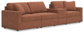 Ashley Furniture 92102S29 Ashley Furniture 92102S29 Modmax - 4-Piece Sectional With Storage Console - Spice