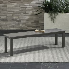 Liberty Furniture 3001-OB9001B-GT Plantation Key - Outdoor Dining Bench - Granite