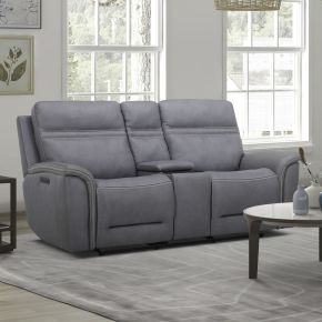 Liberty Furniture 7007BG-23P Liberty Furniture 7007BG-23P Cooper - Loveseat With Console P3 & Zg - Blue Gray