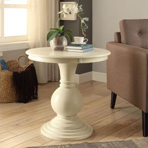 ACME 82818 Alyx - Accent Table - Antique White