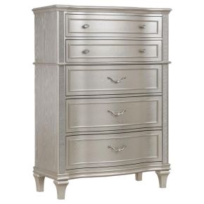 CoasterElevations 223395 Evangeline - 6-Drawer Bedroom Chest - Silver Oak