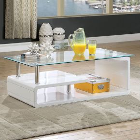Furniture of America CM4056C Torkel - Coffee Table - White