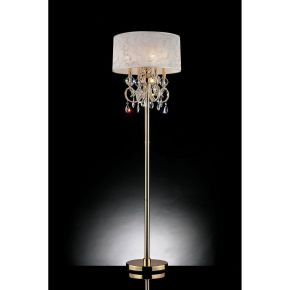 Furniture of America L9155F Deborah - Floor Lamp - Gold