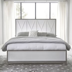 Liberty Furniture 499-BR-KPB Palmetto Heights - King Panel Bed - White