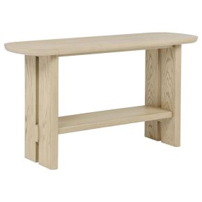 Coaster Fine Furniture 706589 Kailani - Coastal Sofa Console Table With Shelf - Beige Oak