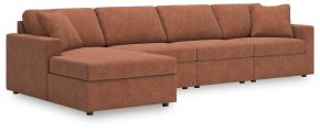 Signature Design by Ashley® 92102S26 Modmax - 4-Piece Sectional With Laf Corner Chaise - Spice