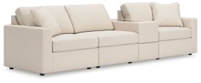 Ashley Furniture 92103S29 Ashley Furniture 92103S29 Modmax - 4-Piece Sectional With Storage Console - Oyster