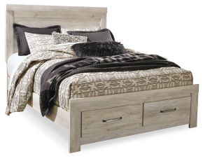 Ashley Furniture B331B4 Ashley Furniture B331B4 Bellaby - Queen Platform Bed With 2 Storage Drawers - Whitewash