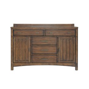 Samuel Lawrence Furniture S917-146 Seneca - 5-Drawer, 2-Door Server - Brown