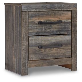 Signature Design by Ashley® B211-92 Drystan - Two Drawer Night Stand - Brown / Beige