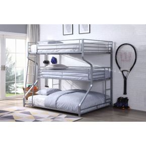 ACME 37790 Caius II - Full/Twin/Queen Bunk Bed - Silver