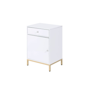 ACME 92543 Ottey - Cabinet - White High Gloss & Gold