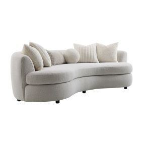 ACME LV02542 Iniko - Sofa With 6 Pillows - Beige Boucle