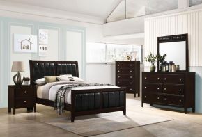 CoasterEveryday 202091F-S5 Carlton - 5 Piece Full Bedroom Set - Cappuccino