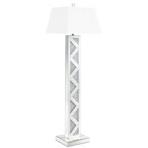 CoasterElevations 920140 Carmen - Empire Mirrored Acrylic Floor Lamp - Silver