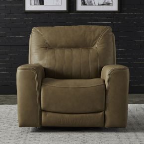 Liberty Furniture 7009BU-12P Bennett - Swivel Glider Recliner P2 - Butternut - Butternut Leather