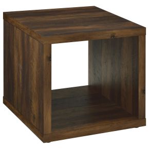 CoasterEveryday 710507 Frisco - Square Engineered Wood Side End Table - Dark Pine