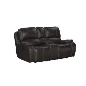 New Classic U093-25-CHG New Classic U093-25-CHG Brookings - Console Loveseat With Dual Recliners - Charcoal