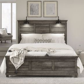 Liberty Furniture 903-BR-QPB Lakeside Haven - Queen Panel Bed - Dark Brown
