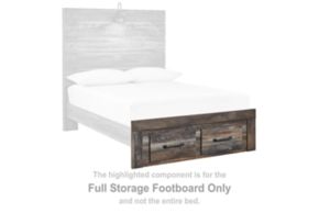 Signature Design by Ashley® B211-84S Drystan - Full Storage Footboard - Brown / Beige