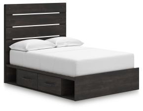 Ashley Furniture PCB2108B15 Hollivern - Full Panel Storage Bed - Dark Gray