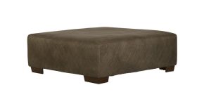 Jackson 404328-1176/19-1276/19 Jackson 404328-1176/19-1276/19 Royce - Faux Leather Cocktail Ottoman - Light Brown