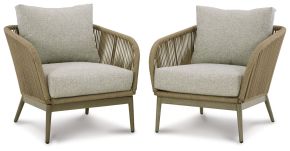 Signature Design by Ashley® P390-820 Swiss Valley - Beige - Lounge Chair W/Cushion (Set of 2)