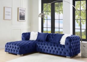 ACME LV00333 Syxtyx - Sectional Sofa - Blue Velvet