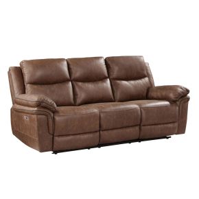 New Classic U5985-30P1-BRN Ryland - Sofa With Power Footrest - Brown