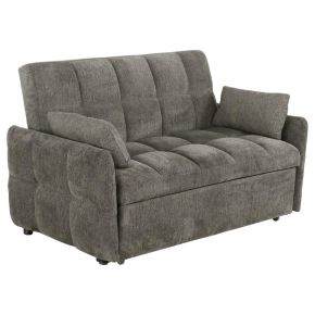 CoasterEssence 508308 Cotswold - Upholstered Convertible Sleeper Sofa Bed - Dark Gray