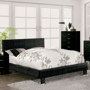 Furniture of America CM7793BK-Q-BED Wallen - Queen Bed - Black