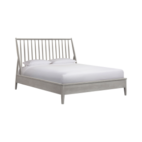 Intercon BY-BR-9860Q-WHT-C Bayside - Queen Bed - Silver