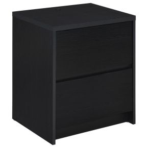 Coaster Fine Furniture 315852 Westpark - 2-Drawer Nightstand LED Lights And USB - Black