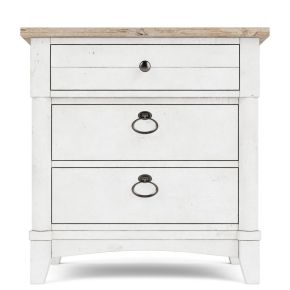 Riverside Furniture 91469 Maddox - 3 Drawer Nightstand - White